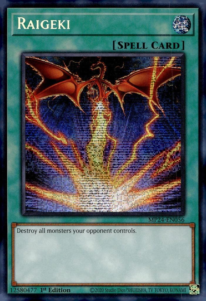 Raigeki (Alternate Art) - MP24-EN056 - Prismatic Secret Rare - 1st Edition