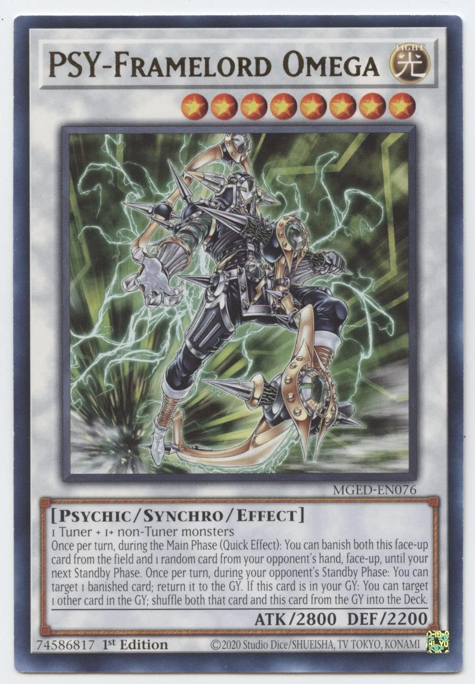 PSY-Framelord Omega - MGED-EN076 - Rare - 1st Edition