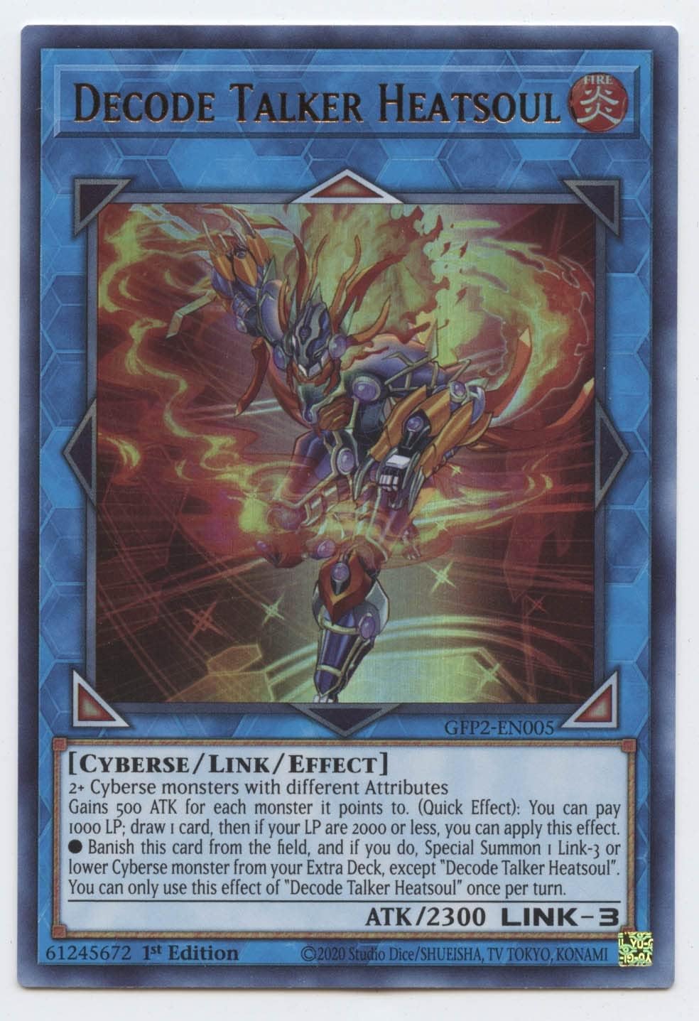 Decode Talker Heatsoul - GFP2-EN005 - Ultra Rare - 1st Edition