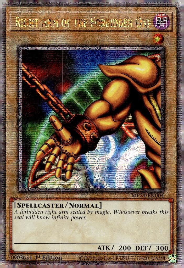 Right Arm of The Forbidden One - MP24-EN004 - Quarter Century Secret Rare - 1st Edition