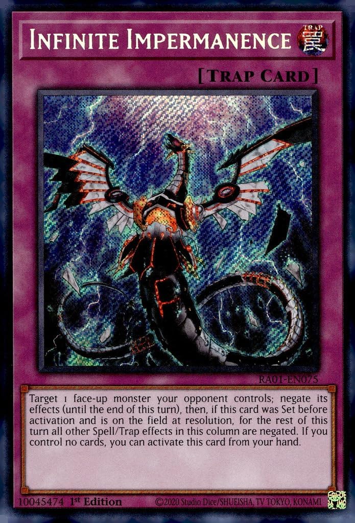 Infinite Impermanence (Secret Rare) - RA01-EN075 - Secret Rare - 1st Edition