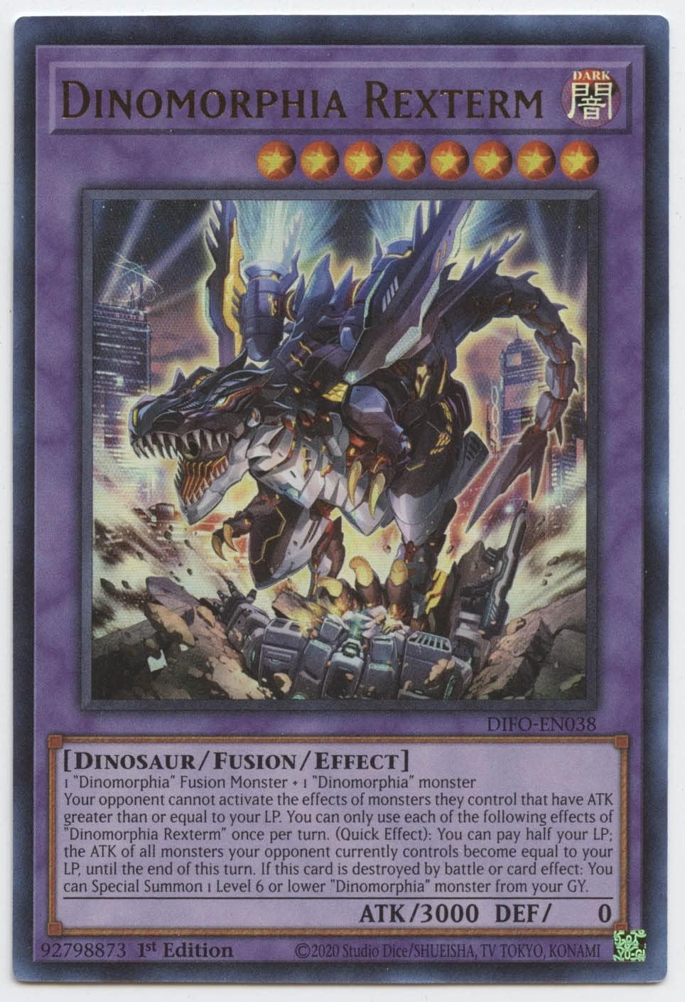 Dinomorphia Rexterm - DIFO-EN038 - Ultra Rare - 1st Edition