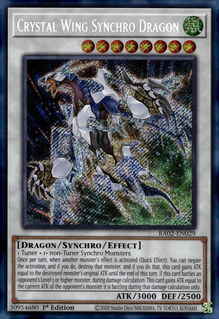 Crystal Wing Synchro Dragon (Secret Rare) - RA02-EN029 - Secret Rare - 1st Edition