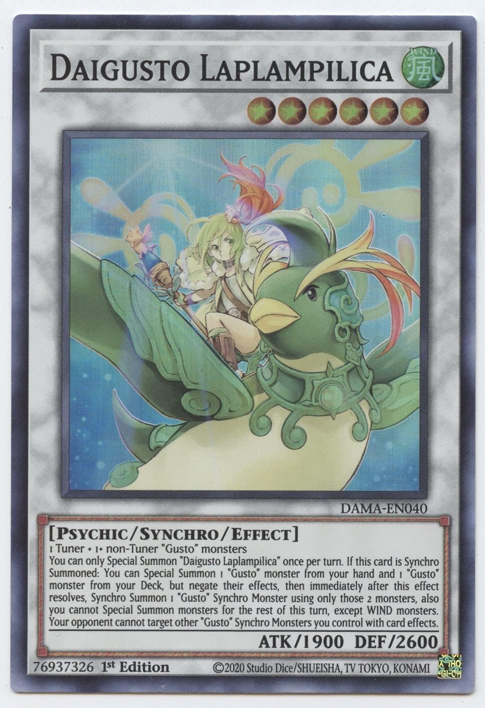 Daigusto Laplampilica - DAMA-EN040 - Super Rare - 1st Edition