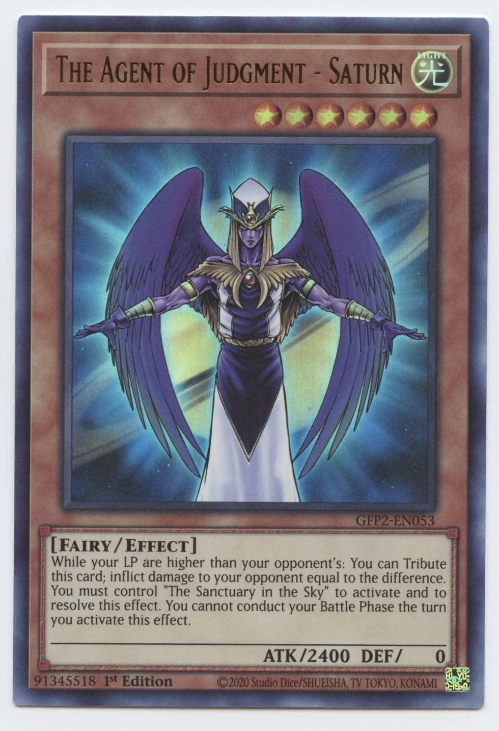 The Agent of Judgment - Saturn - GFP2-EN053 - Ultra Rare - 1st Edition