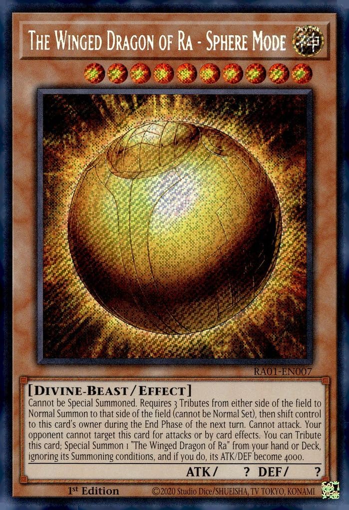 The Winged Dragon of Ra - Sphere Mode (Secret Rare) - RA01-EN007 - Secret Rare - 1st Edition