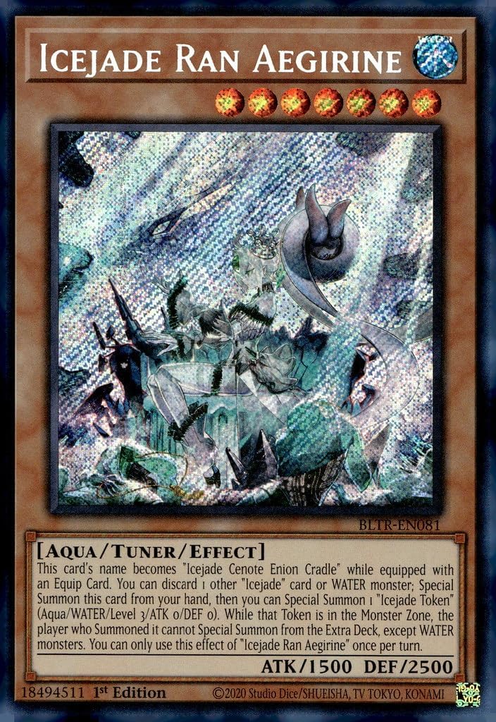Icejade Ran Aegirine - BLTR-EN081 - Secret Rare - 1st Edition