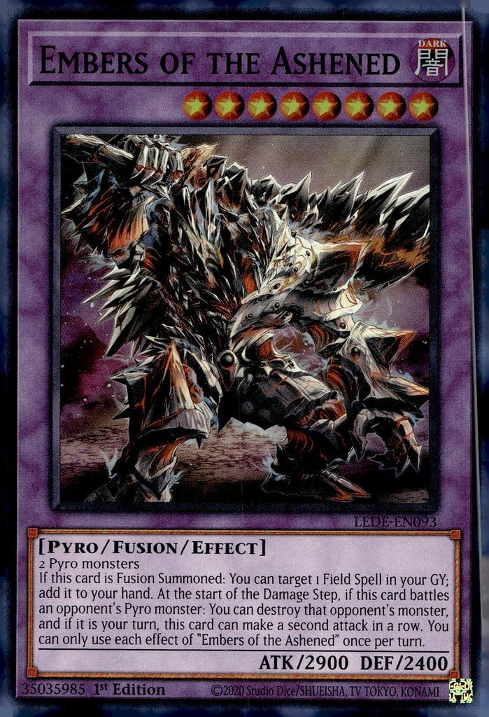 YU-GI-OH! Embers of The Ashened - LEDE-EN093 - Super Rare - 1st Edition