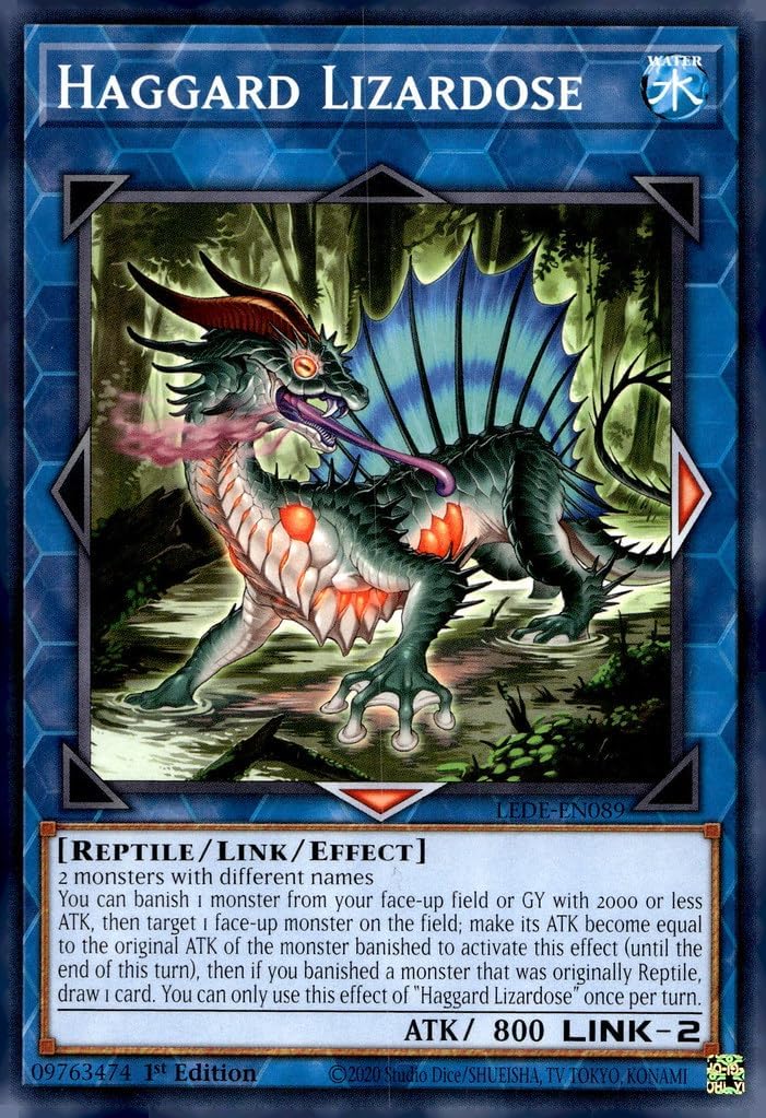 YU-GI-OH! Haggard Lizardose - LEDE-EN089 - Common - 1st Edition