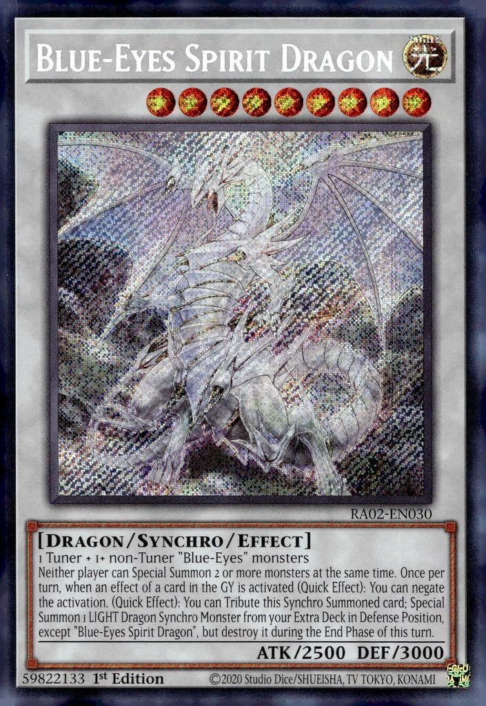 Blue-Eyes Spirit Dragon (Secret Rare) - RA02-EN030 - Secret Rare - 1st Edition