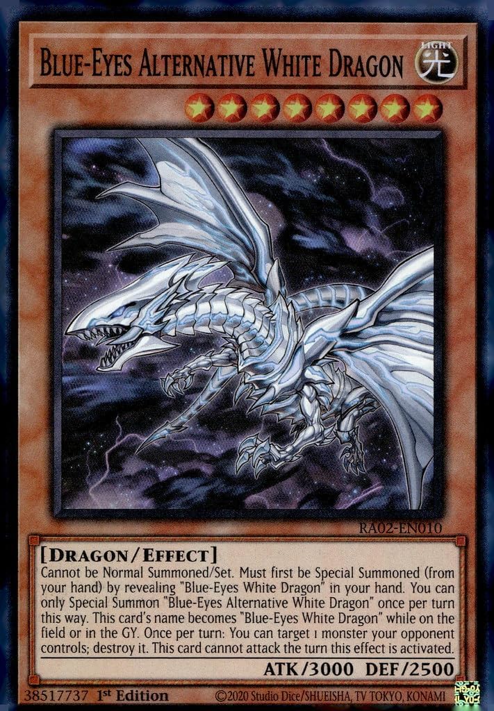YU-GI-OH! Blue-Eyes Alternative White Dragon - RA02-EN010 - Super Rare - 1st Edition