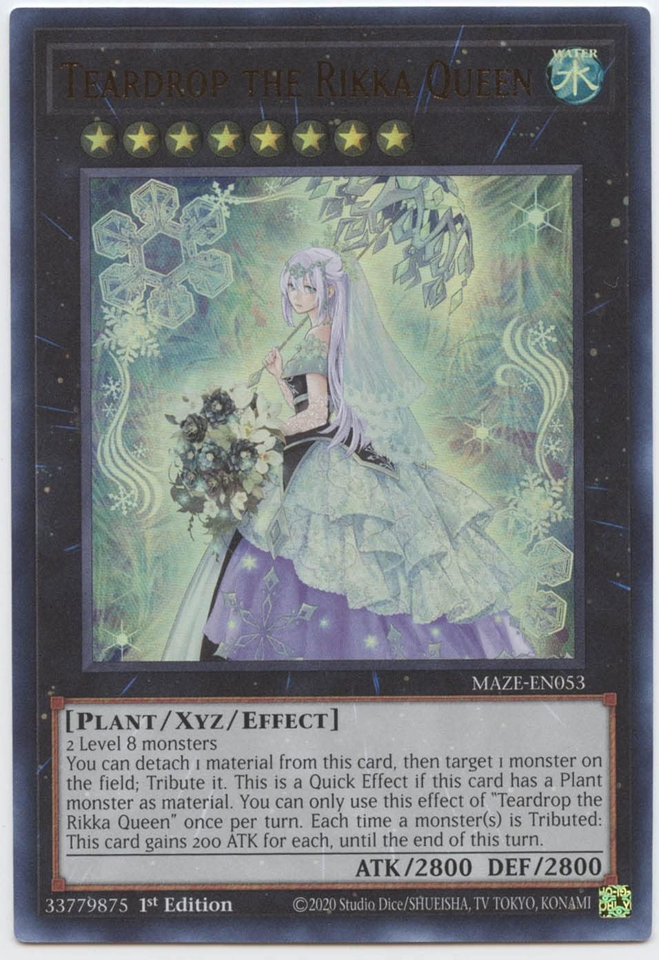 Teardrop The Rikka Queen - MAZE-EN053 - Ultra Rare - 1st Edition