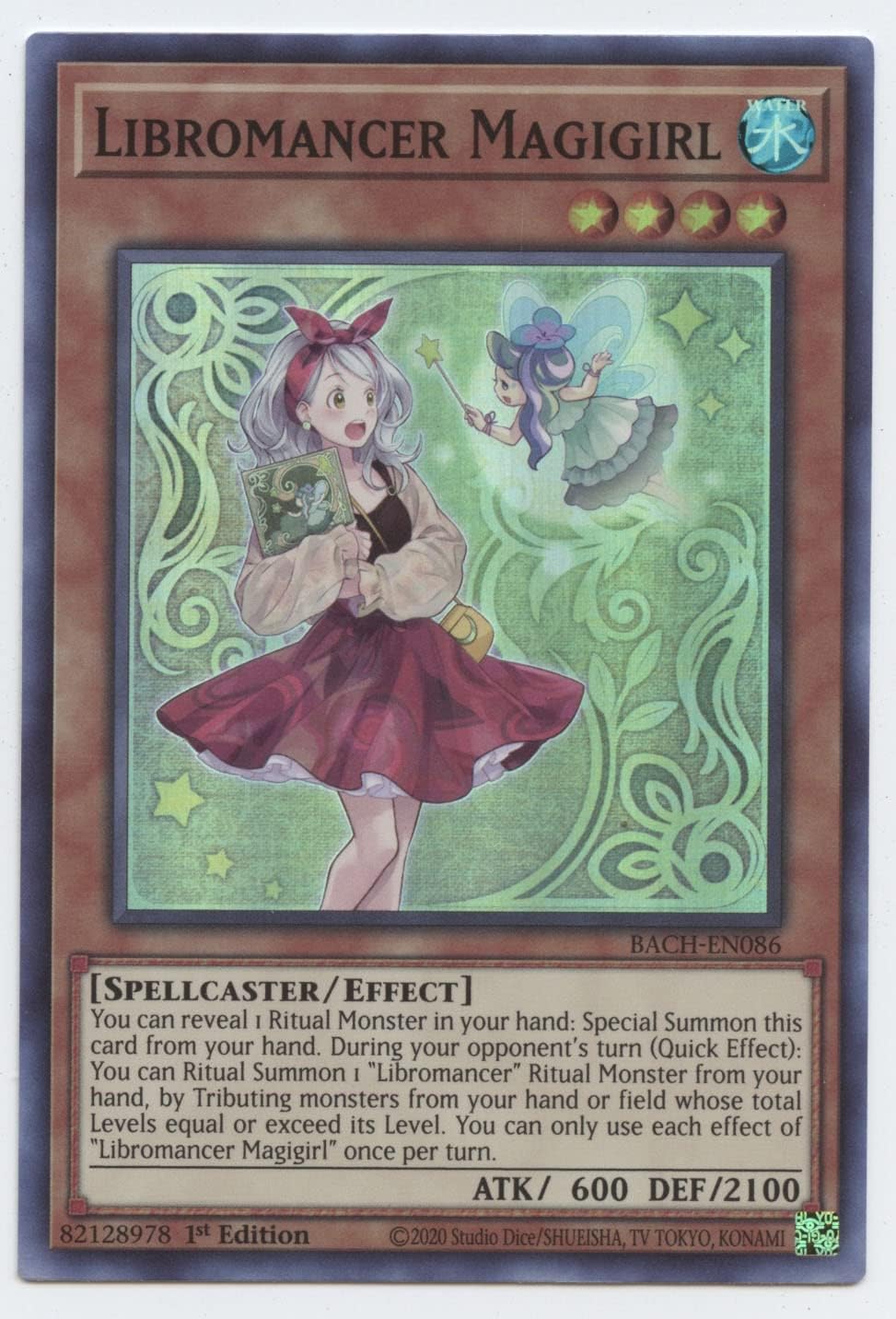 Libromancer Magigirl - BACH-EN086 - Super Rare - 1st Edition