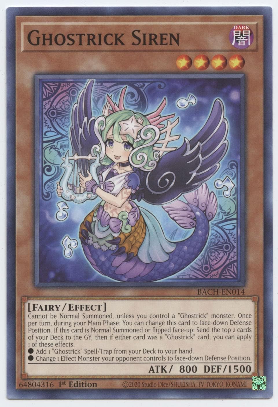 Ghostrick Siren - BACH-EN014 - Common - 1st Edition