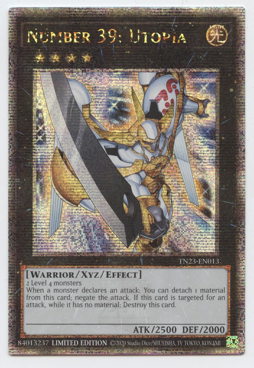 Number 39: Utopia - TN23-EN013 - Quarter Century Secret Rare - Limited Edition