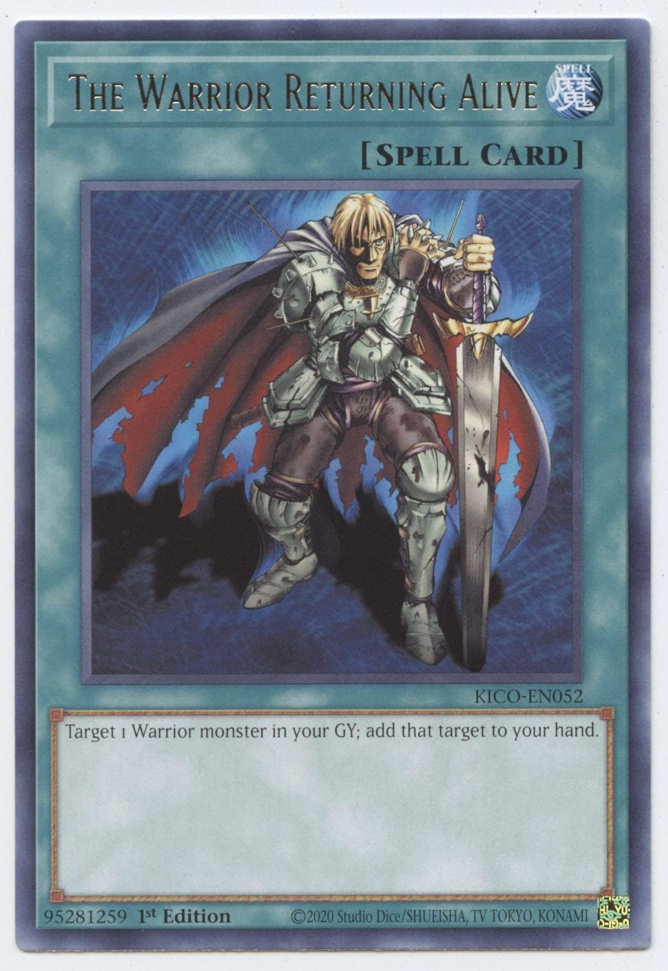 The Warrior Returning Alive - KICO-EN052 - Rare - 1st Edition
