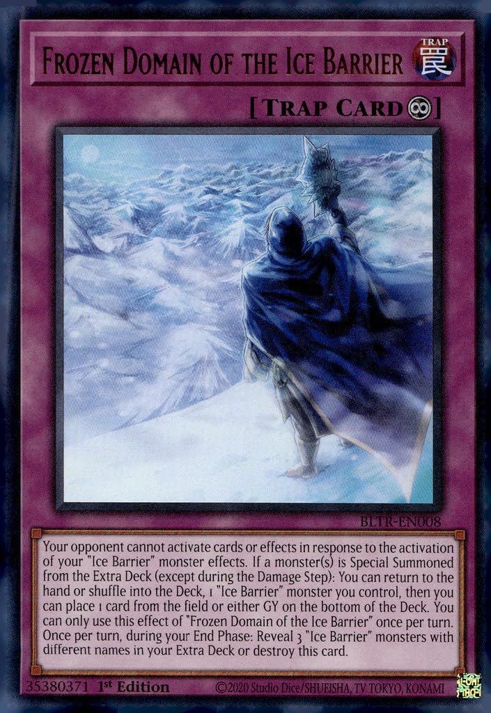 Frozen Domain of The Ice Barrier - BLTR-EN008 - Ultra Rare - 1st Edition