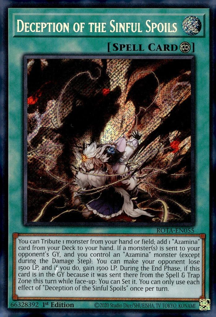 Deception of The Sinful Spoils - ROTA-EN055 - Secret Rare - 1st Edition