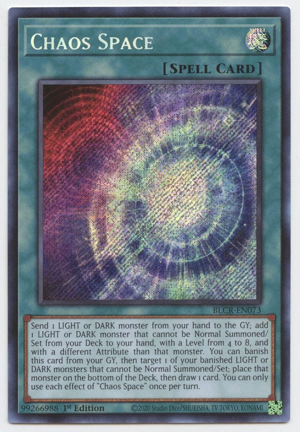 YU-GI-OH! - Chaos Space - BLCR-EN073 - Secret Rare - 1st Edition -