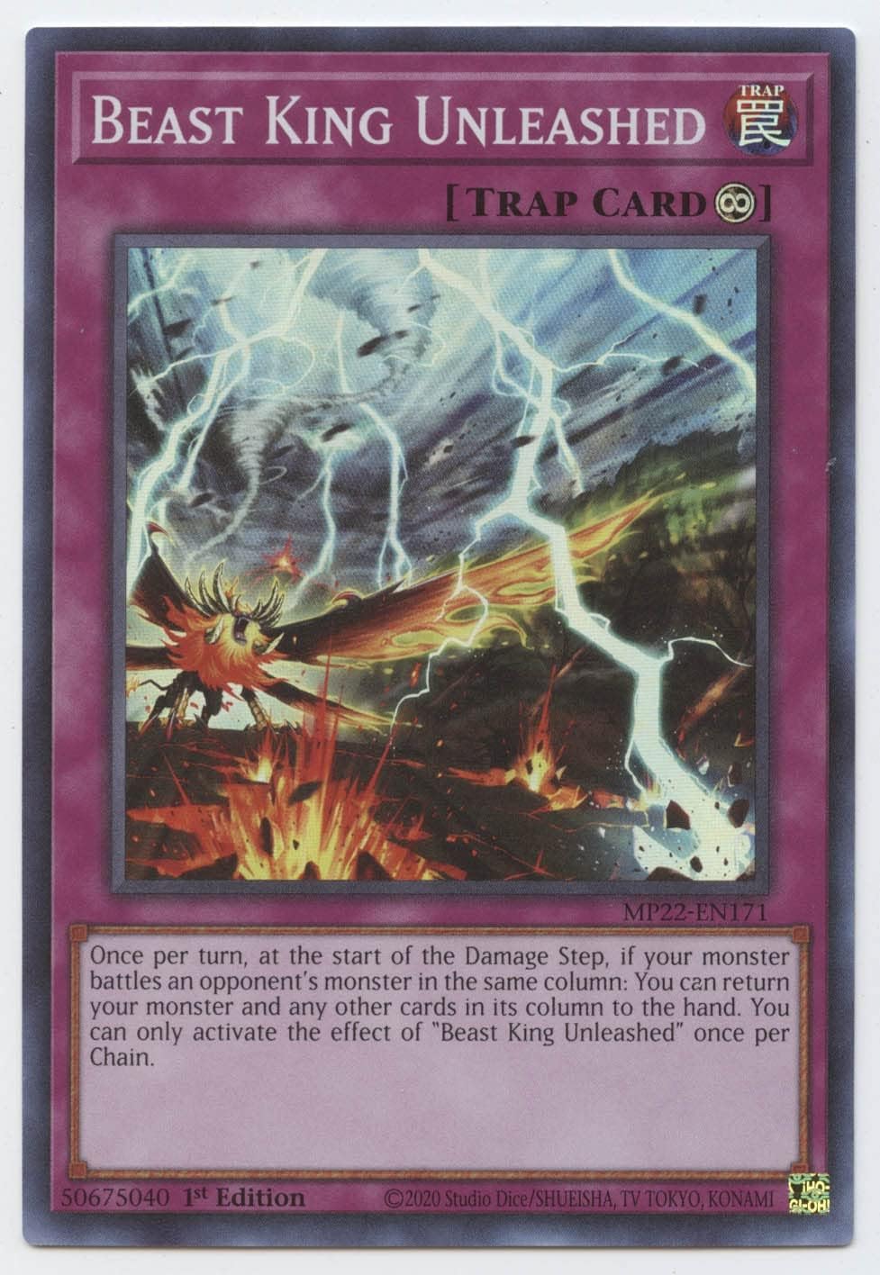 Beast King Unleashed - MP22-EN171 - Super Rare - 1st Edition