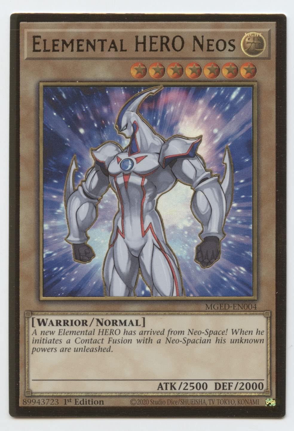 Elemental Hero Neos - MGED-EN004 - Premium Gold Rare - 1st Edition