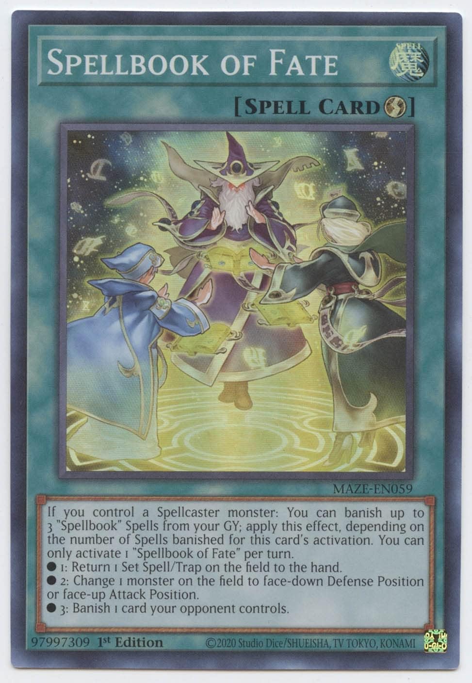 Spellbook of Fate - MAZE-EN059 - Super Rare - 1st Edition