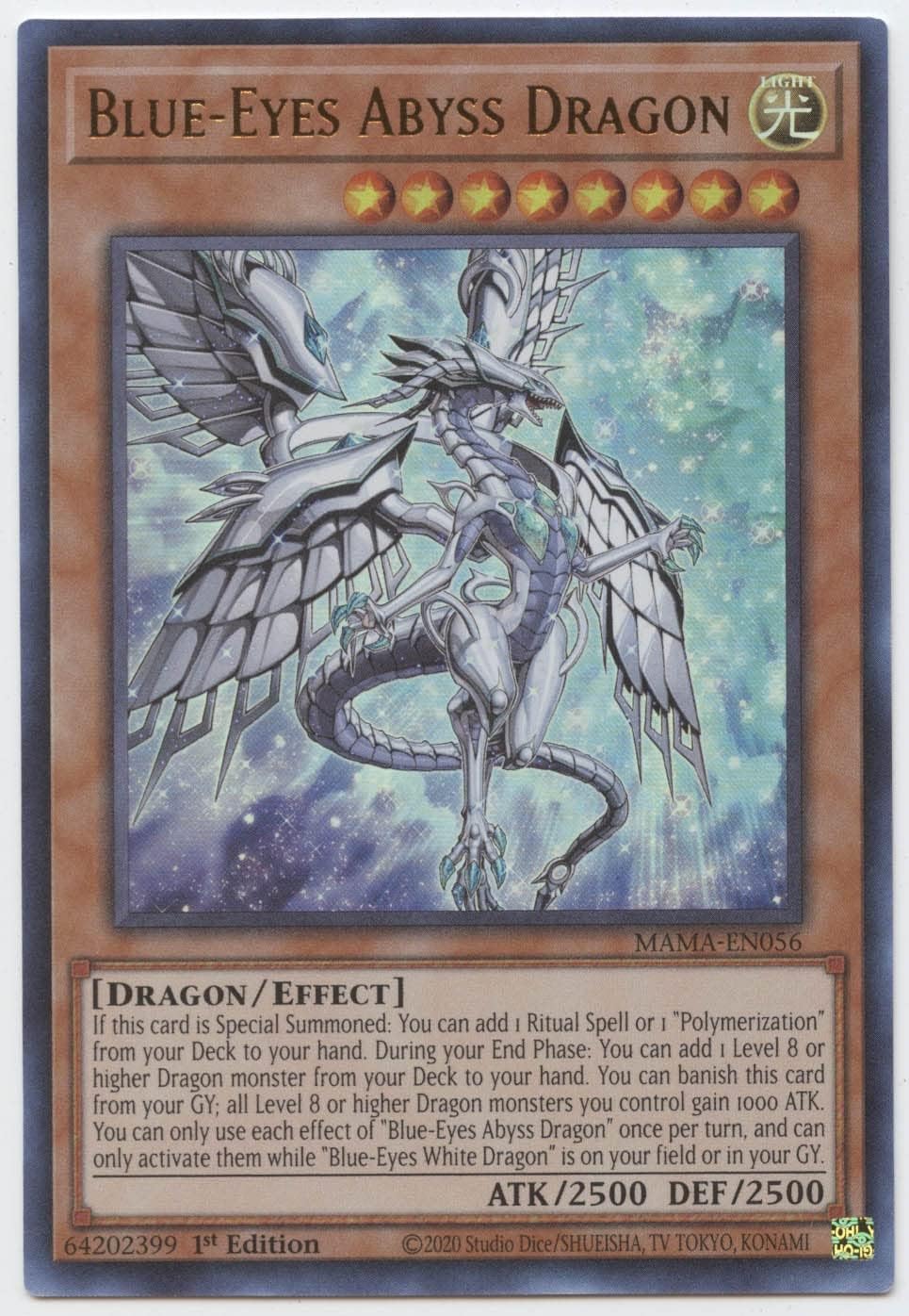 YU-GI-OH! Blue-Eyes Abyss Dragon - Ultra Rare - 1st Edition
