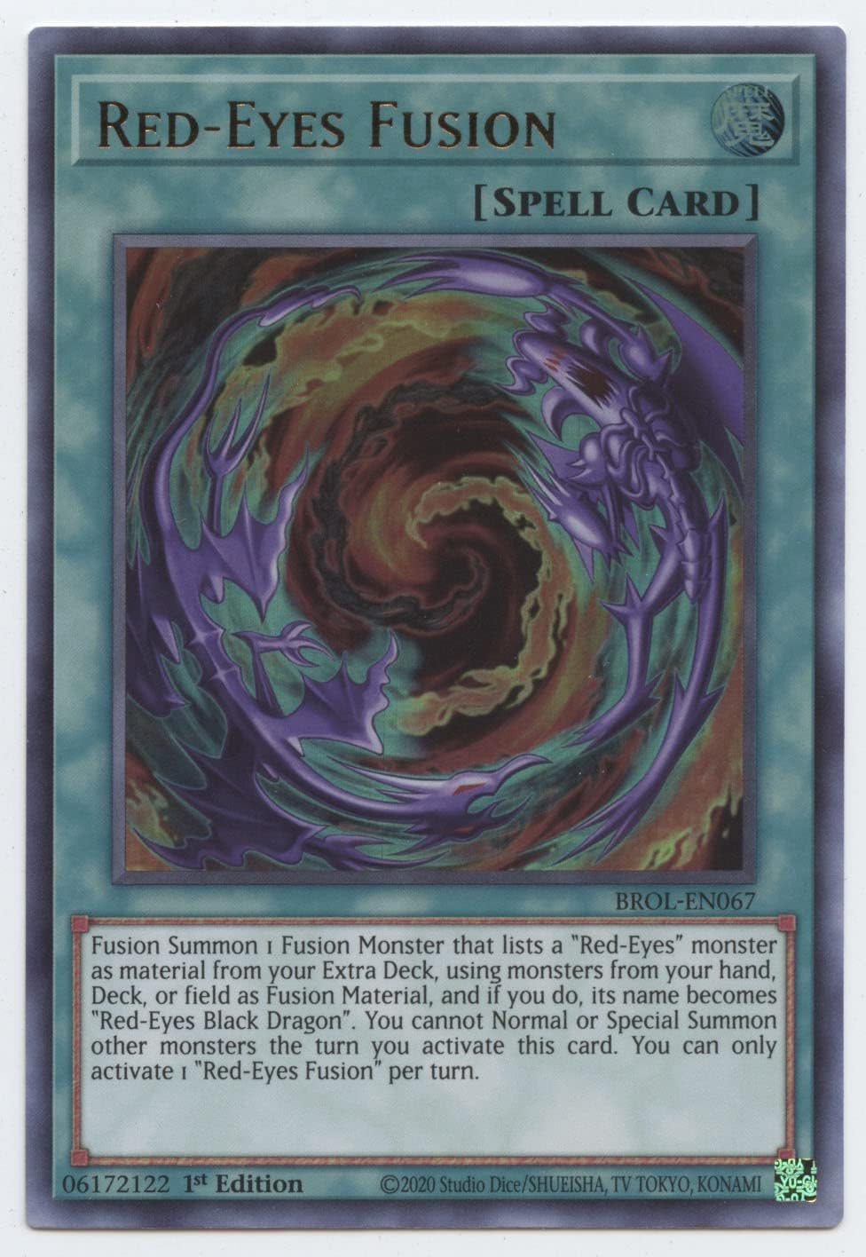 YU-GI-OH! Red-Eyes Fusion - BROL-EN067 - Ultra Rare - 1st Edition