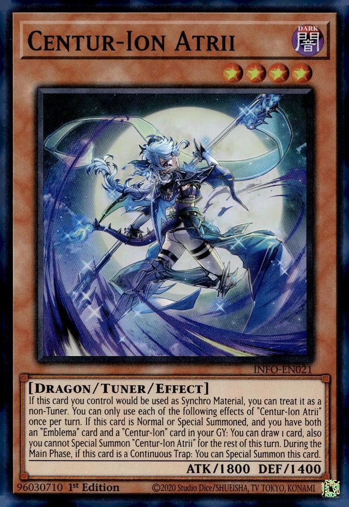 YU-GI-OH! Centur-Ion Atrii - INFO-EN021 - Super Rare - 1st Edition