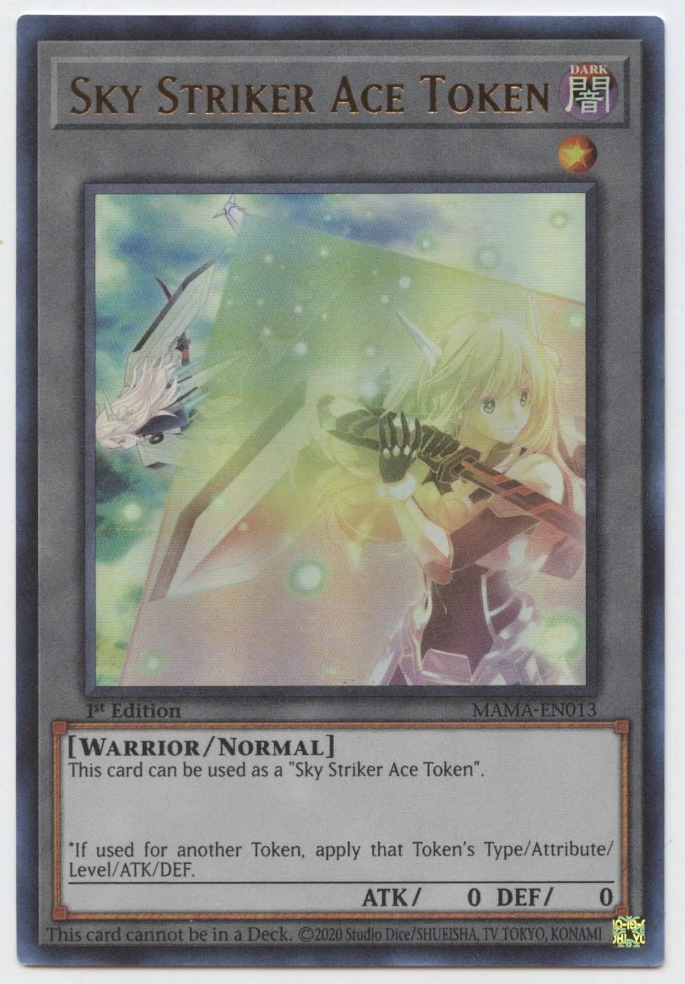 Token: Sky Striker Ace - MAMA-EN013 - Ultra Rare - 1st Edition