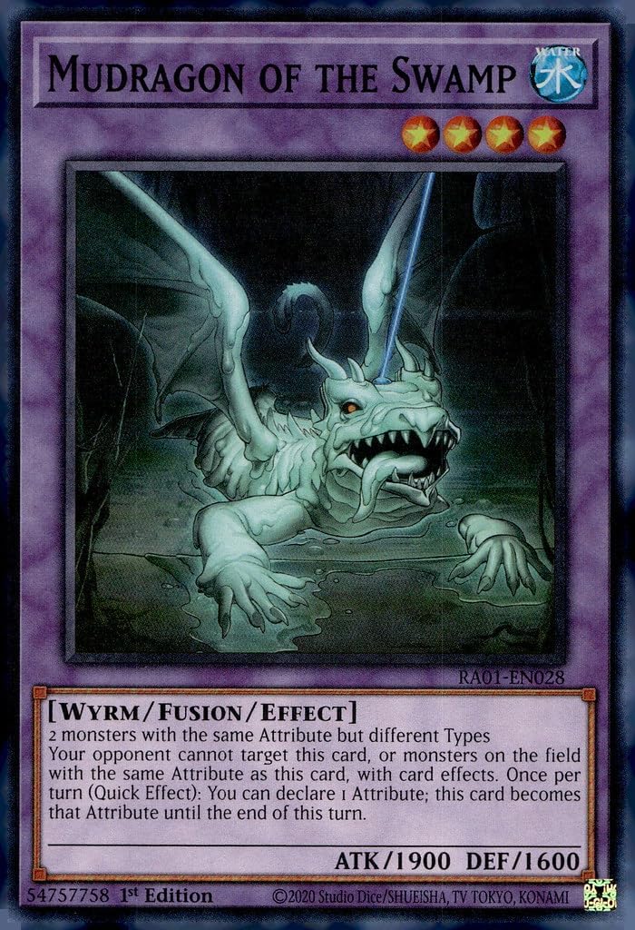 Mudragon of The Swamp - RA01-EN028 - Super Rare - 1st Edition
