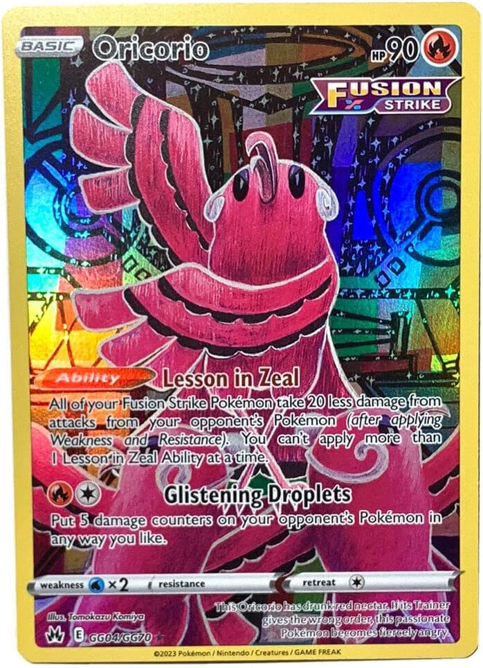 Pokemon - Oricorio GG04/GG70 - Crown Zenith - Galarian Gallery - Holo Rare Card