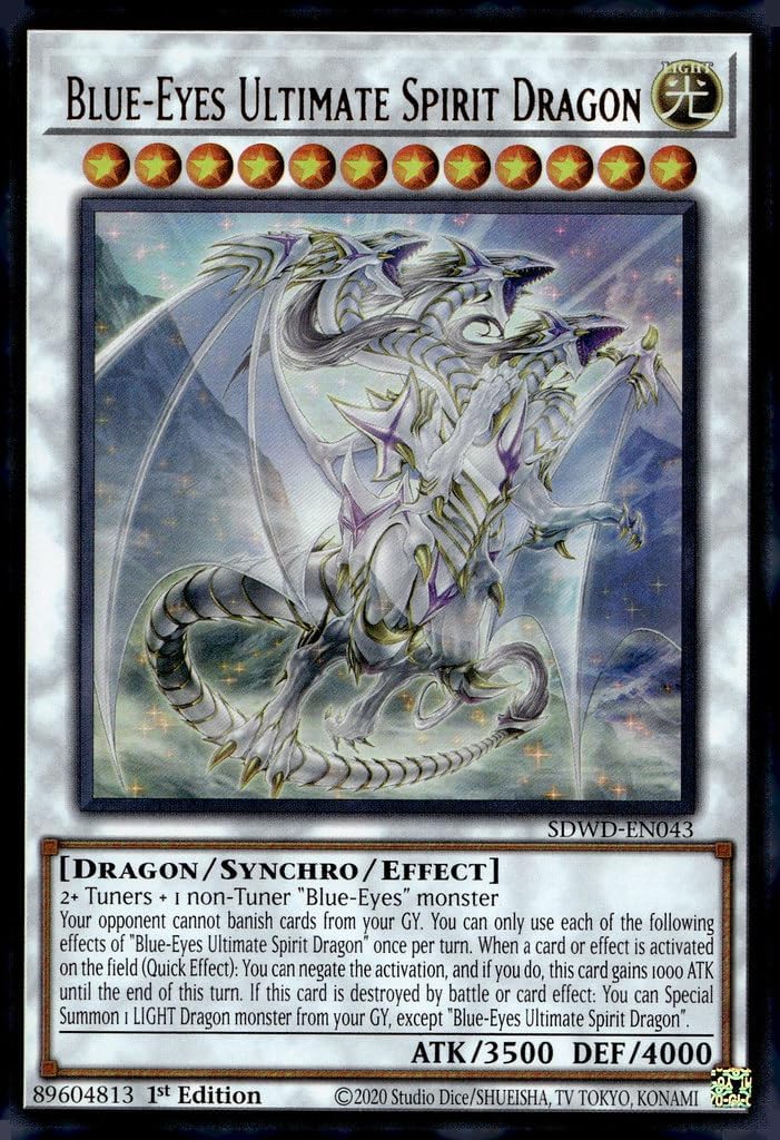Blue-Eyes Ultimate Spirit Dragon - SDWD-EN043 - Ultra Rare - 1st Edition