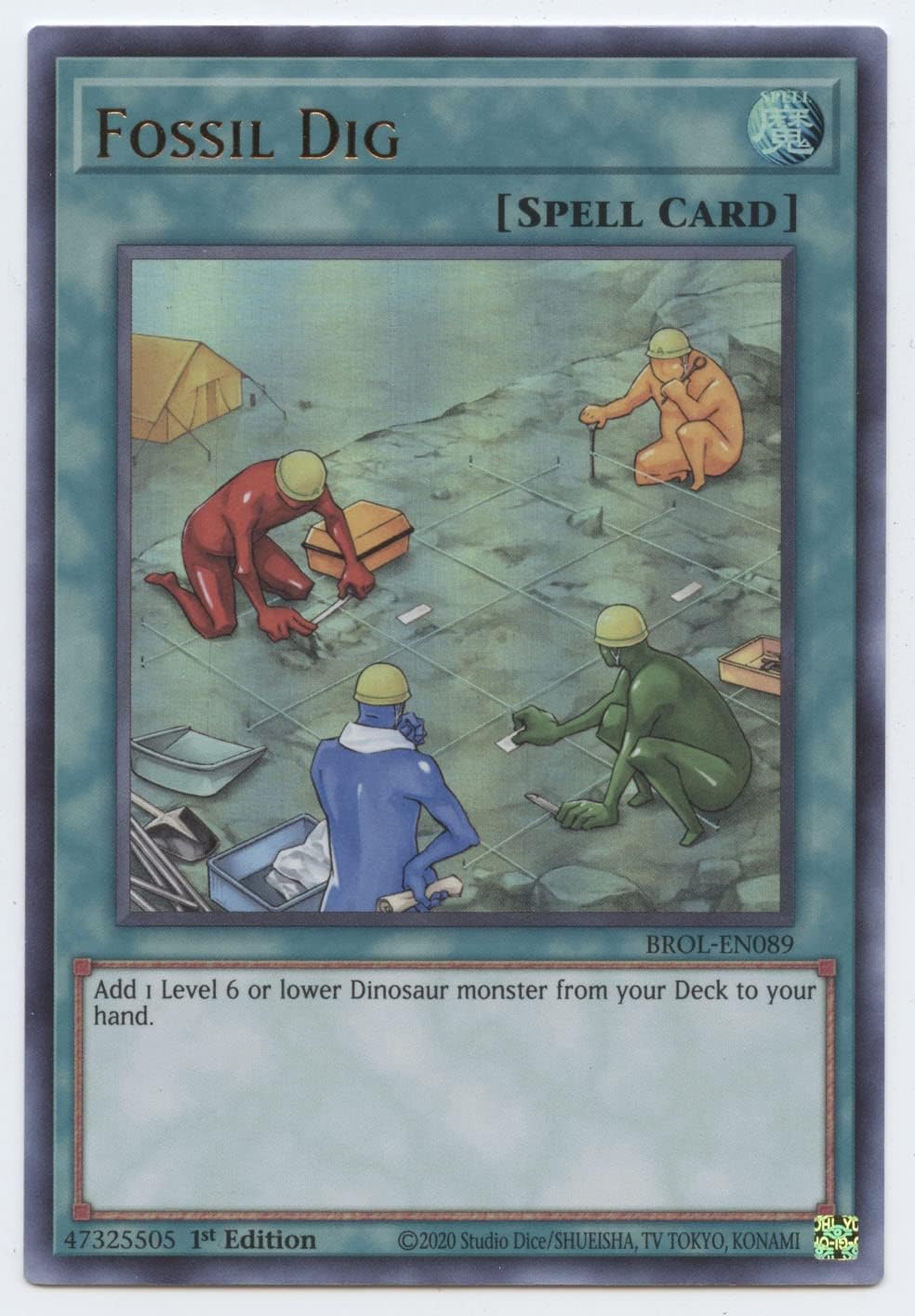 Fossil Dig - BROL-EN089 - Ultra Rare - 1st Edition