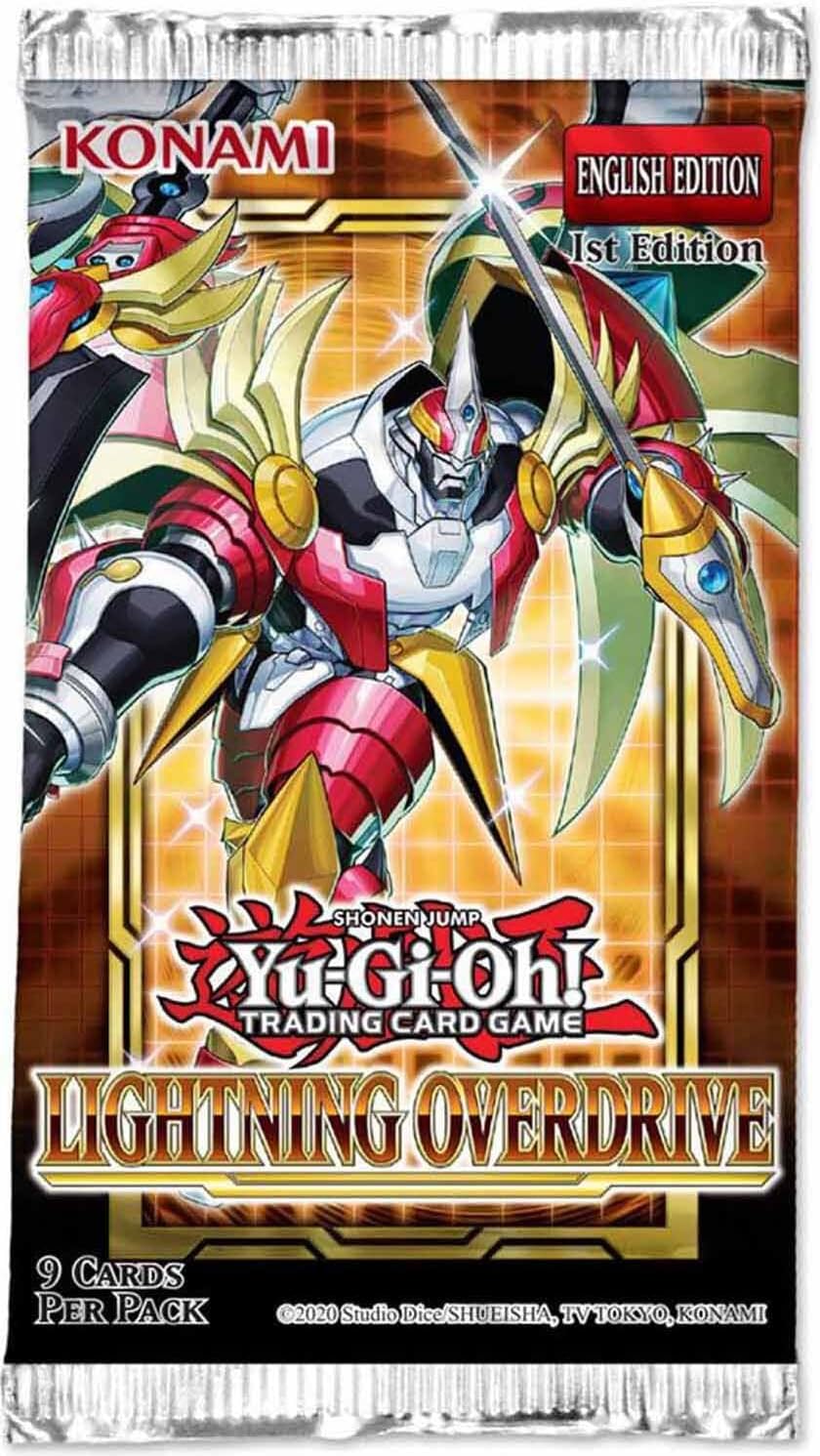 Yu Gi Oh! - Lightning Overdrive Booster Pack - 1st Edition - English (9 Card Booster Pack), KONLIDO