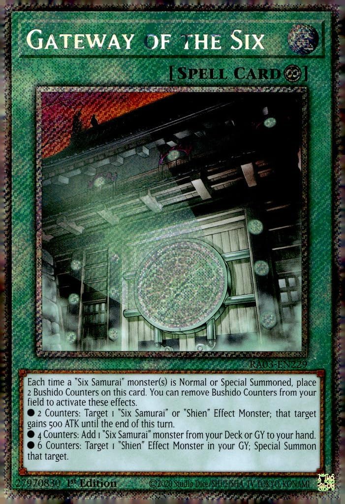 Gateway of The Six (Platinum Secret Rare) - RA03-EN229 - Platinum Secret Rare - 1st Edition