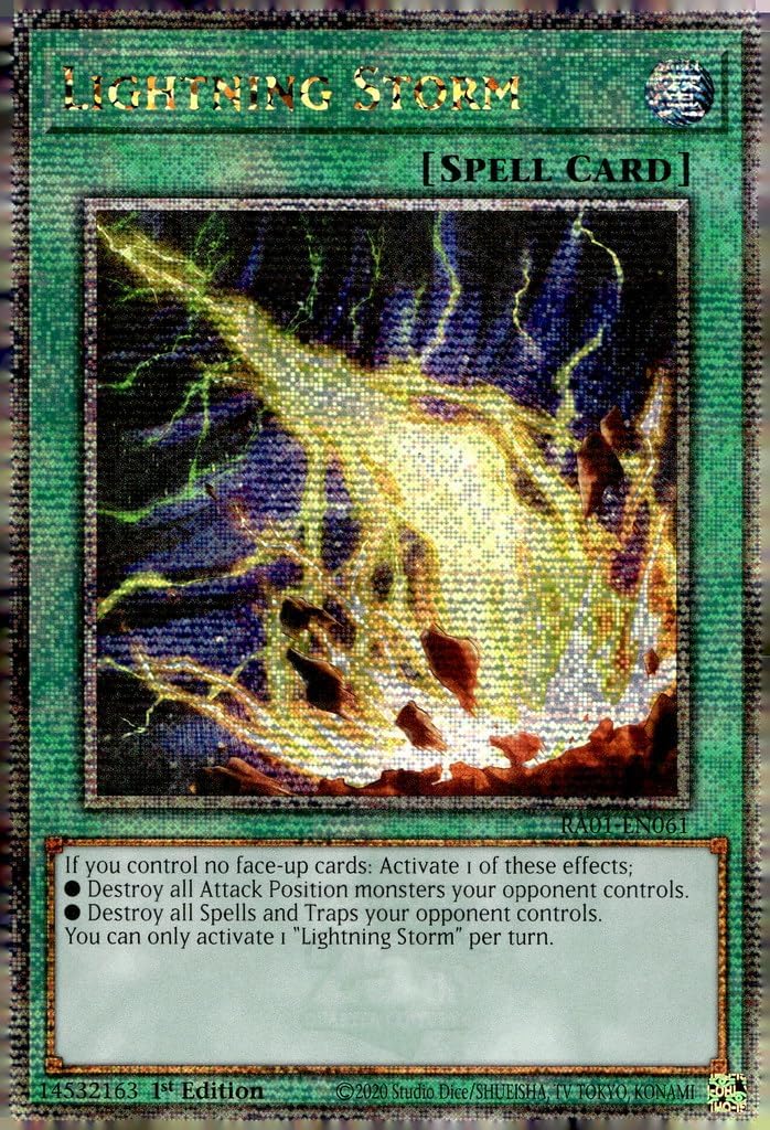 Yu-Gi-Oh! Lightning Storm (Quarter Century Secret Rare) - RA01-EN061 - Quarter Century Secret Rare - 1st Edition
