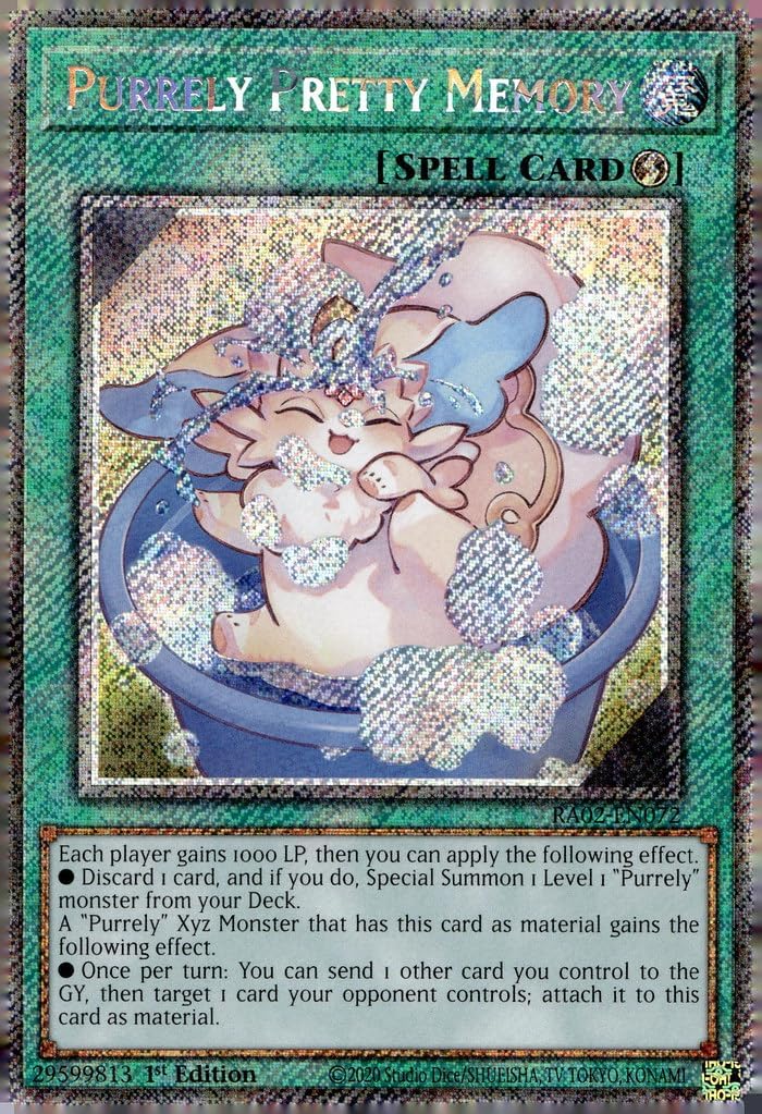 Purrely Pretty Memory (Platinum Secret Rare) - RA02-EN072 - Platinum Secret Rare - 1st Edition