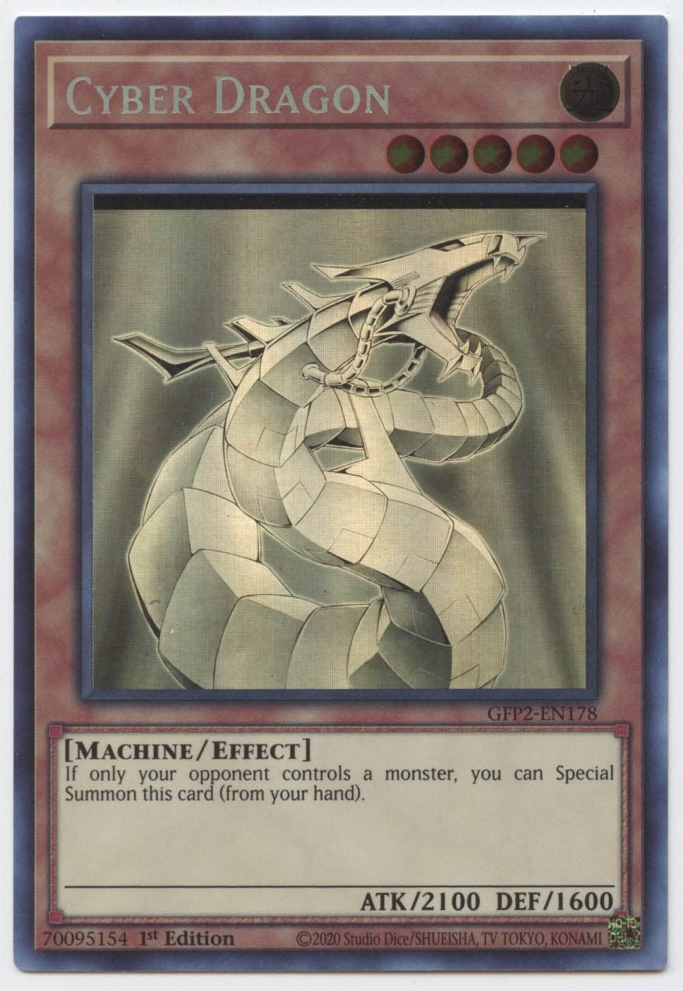 Cyber Dragon - GFP2-EN180 - Ghost Rare - 1st Edition