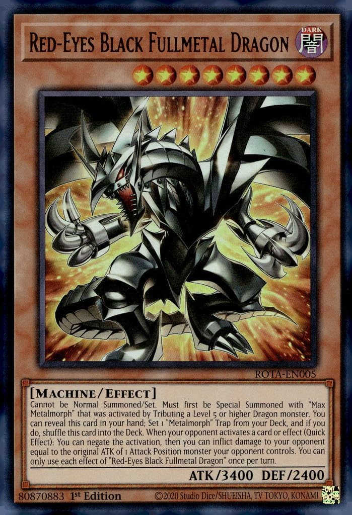 Red-Eyes Black Fullmetal Dragon - ROTA-EN005 - Ultra Rare - 1st Edition