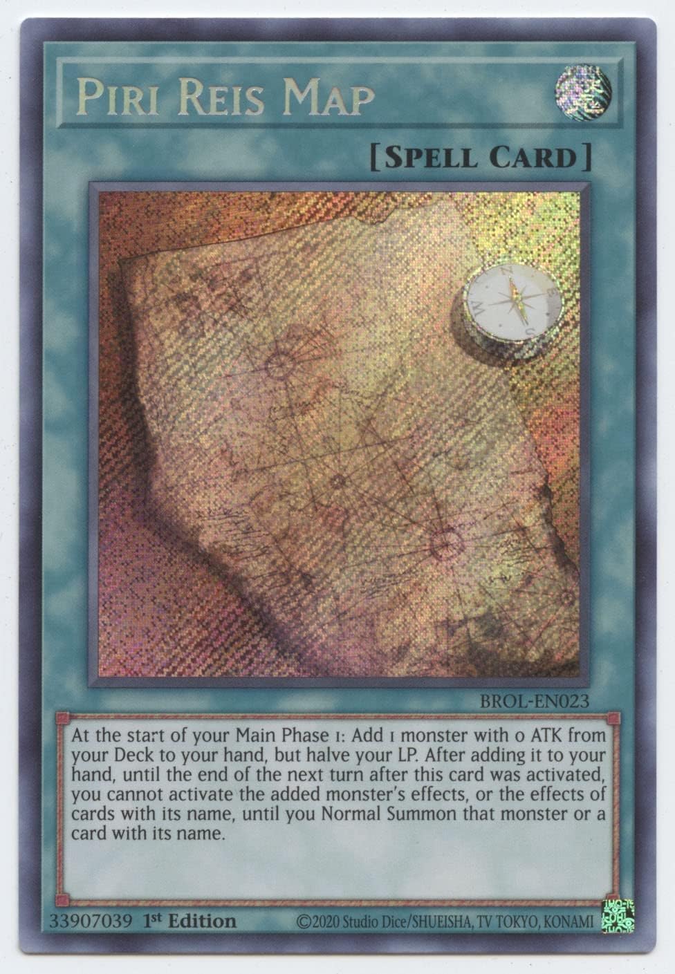 Piri Reis Map - BROL-EN023 - Secret Rare - 1st Edition