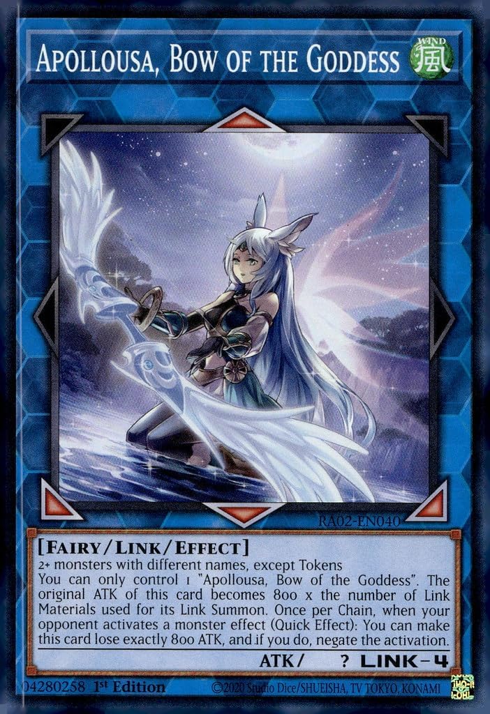 Apollousa, Bow of The Goddess (Alternate Art) - RA02-EN040 - Super Rare - 1st Edition