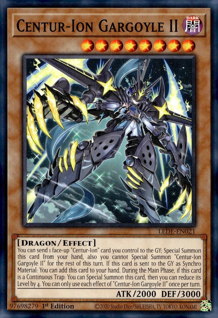 YU-GI-OH! Centur-Ion Gargoyle II - LEDE-EN021 - Common - 1st Edition