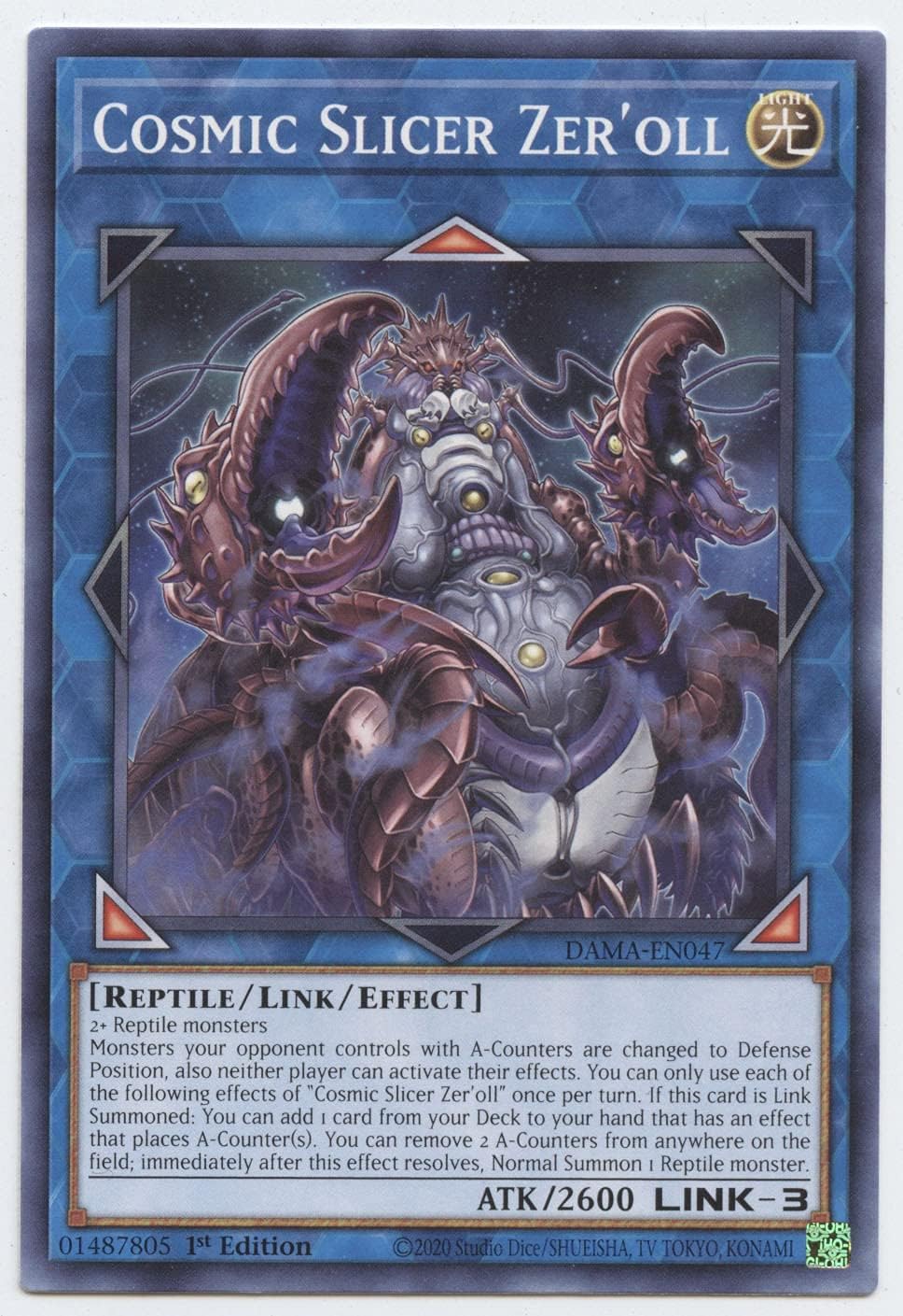 Cosmic Slicer Zer'oll - DAMA-EN047 - Common - 1st Edition