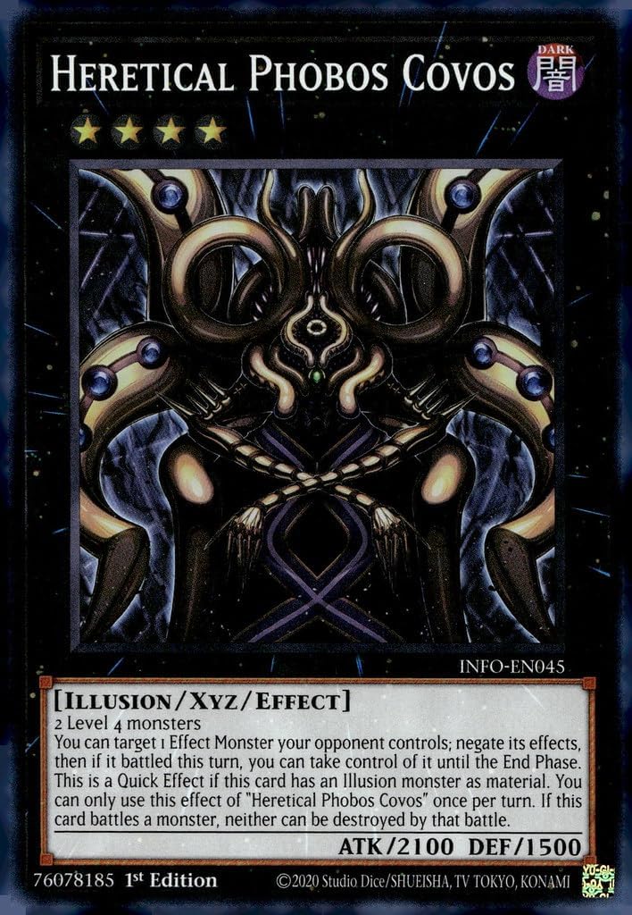 YU-GI-OH! Heretical Phobos Covos - INFO-EN045 - Super Rare - 1st Edition