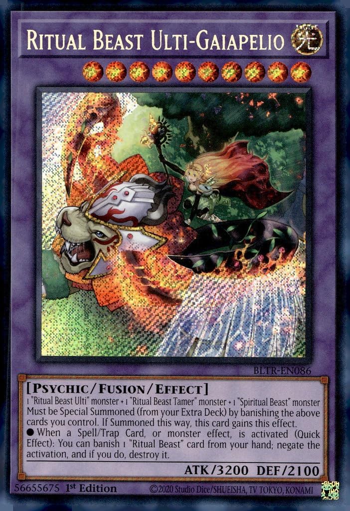 Ritual Beast Ulti-Gaiapelio - BLTR-EN086 - Secret Rare - 1st Edition