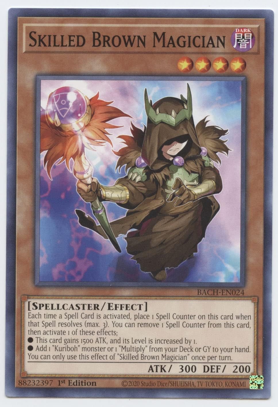 Skilled Brown Magician - BACH-EN024 - Common - 1st Edition