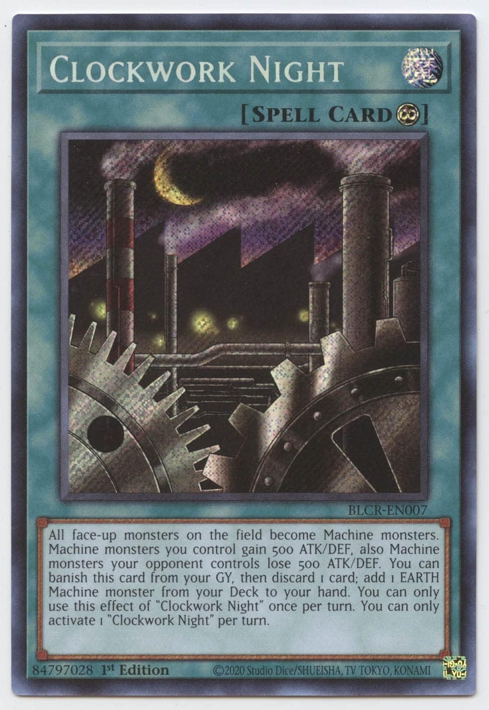 Clockwork Night - BLCR-EN007 - Secret Rare - 1st Edition
