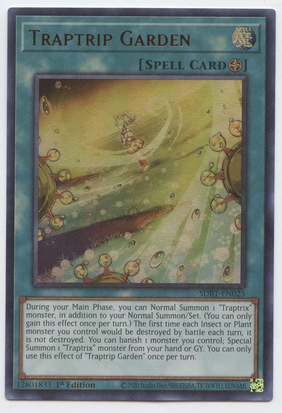 Traptrip Garden - SDBT-EN023 - Ultra Rare - 1st Edition