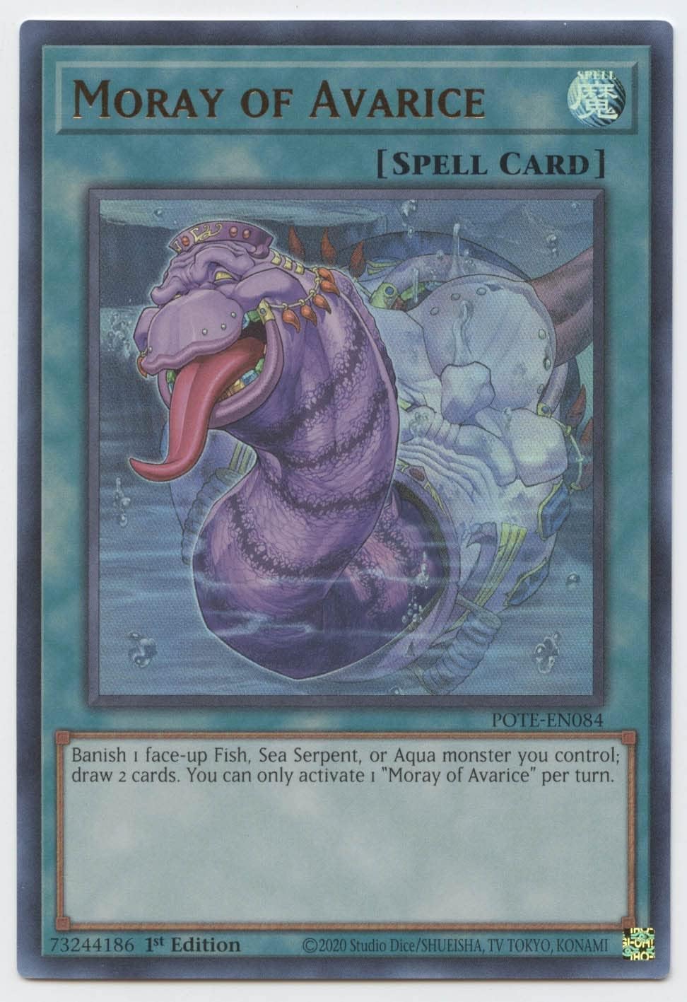 Moray of Avarice - POTE-EN084 - Ultra Rare - 1st Edition